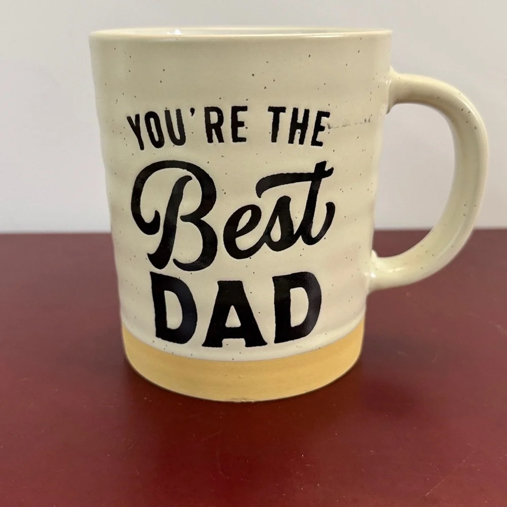 Eccolo Cream and Tan 'You're the Best Dad' Mug